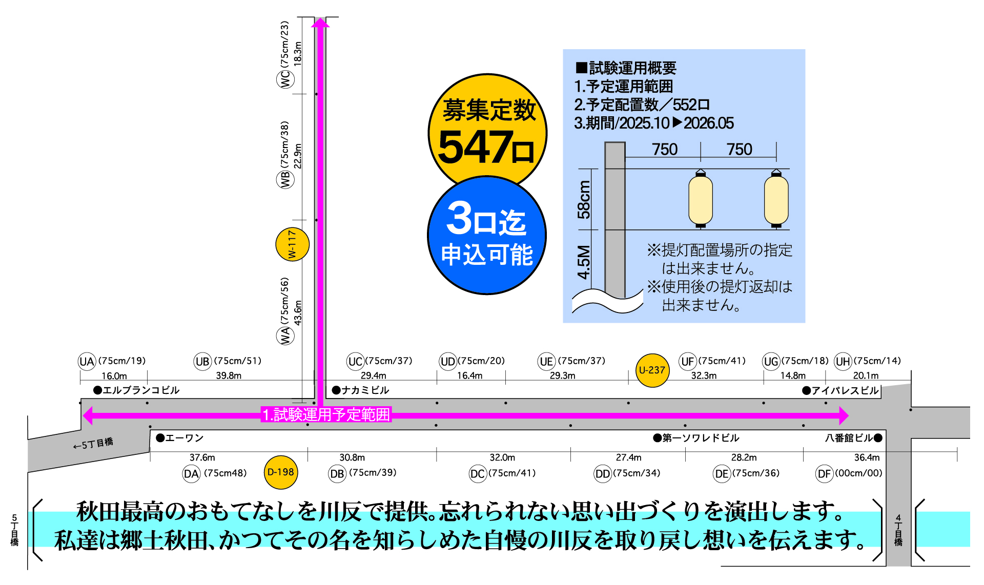 掲示場所の地図イメージ